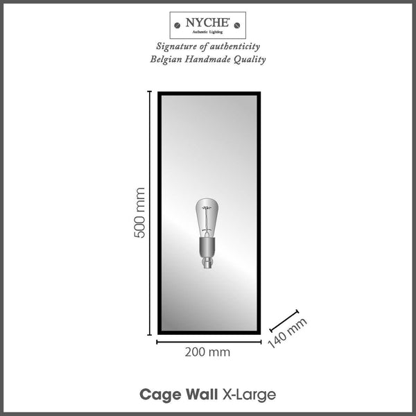 Cage wall X-large E27 Brass Dark